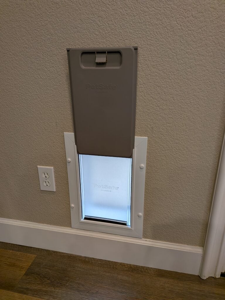 Pet Door Installation in Stucco Wall, Turlock