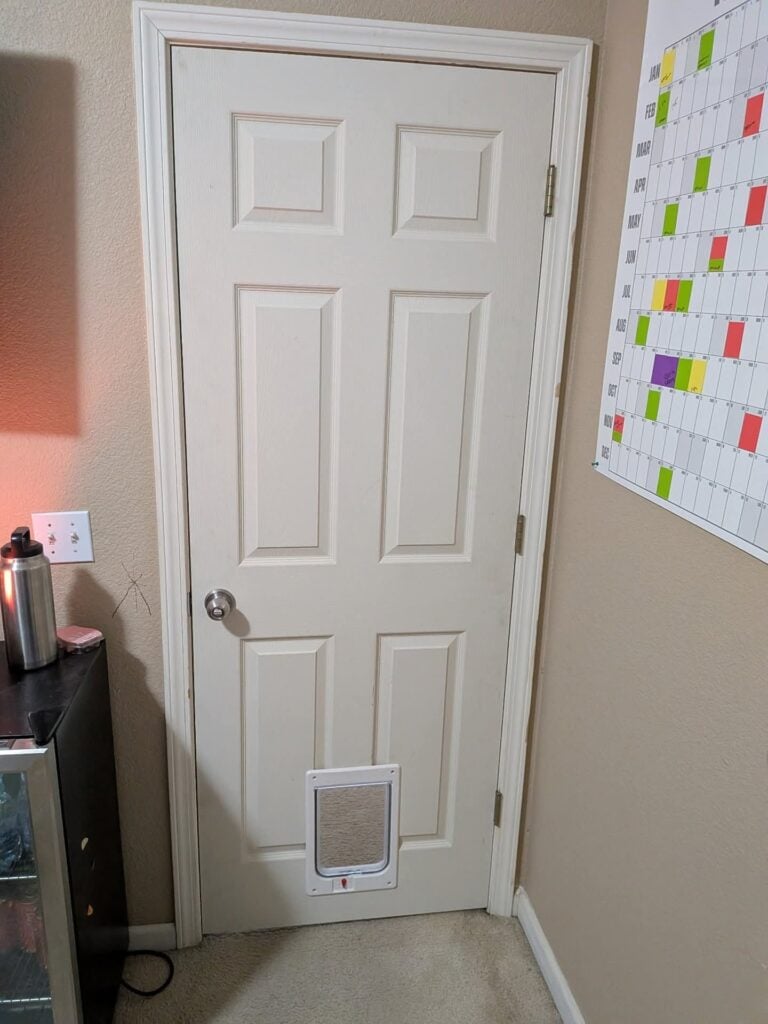 Bedroom Door Replacement and Pet Door Installation in Turlock