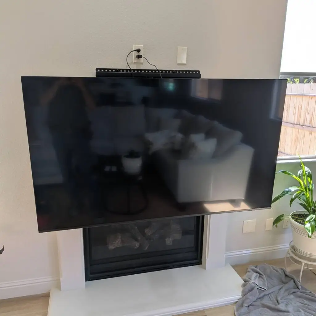 Pull Down TV Mount Installation in Turlock — adjustable TV mount